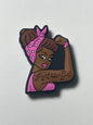 Fight Like A Girl Silicone Focal Bead (Different Options)