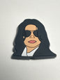 MJ King of Pop Silicone Focal Bead