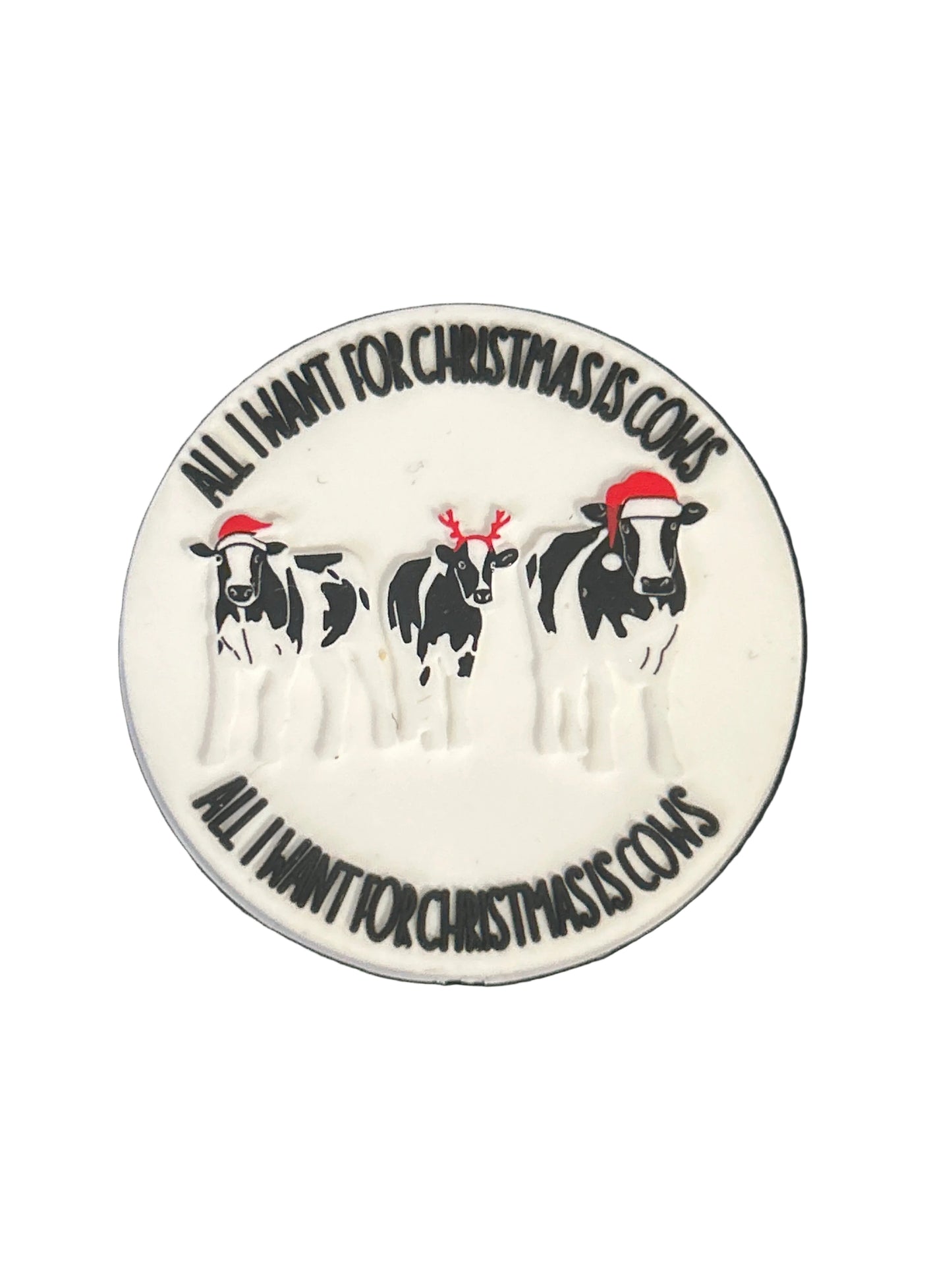 All I want for Christmas is cows - Focal bead