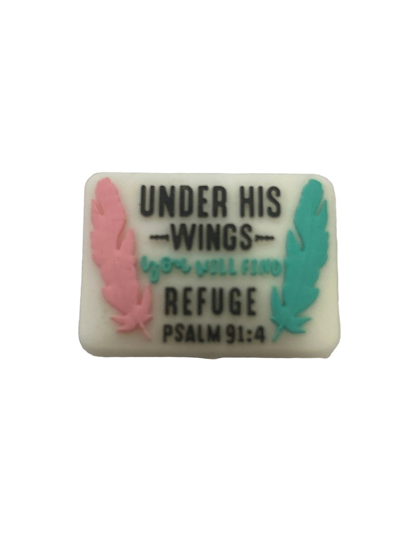 Under his wings, you will find refuge Psalms 91:4 - Focal Bead
