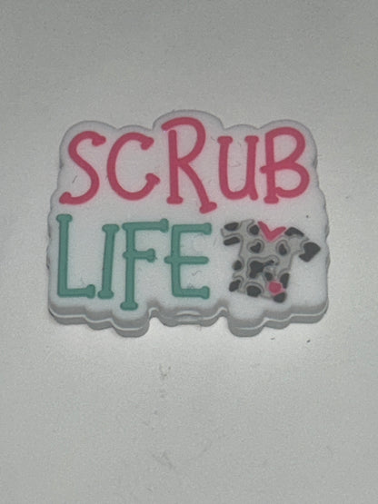 Scrub Life Silicone Focal Bead