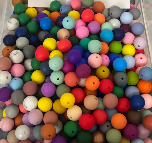 Rounds - 15mm Silicone Bead Mixes