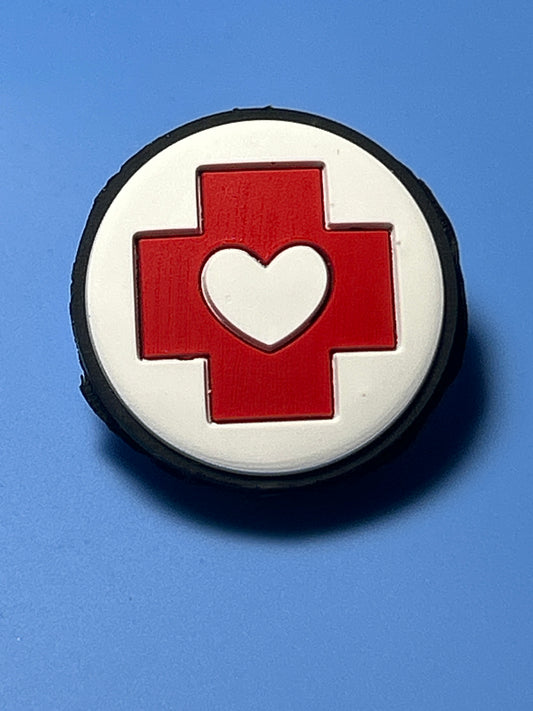 Medical Cross Symbol with Heart in the Middle