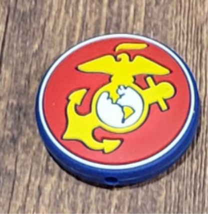 Military Branches Silicone Focal Bead