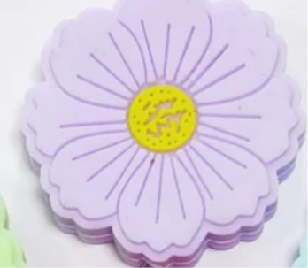 Lavender Flower Silicone Focal Bead