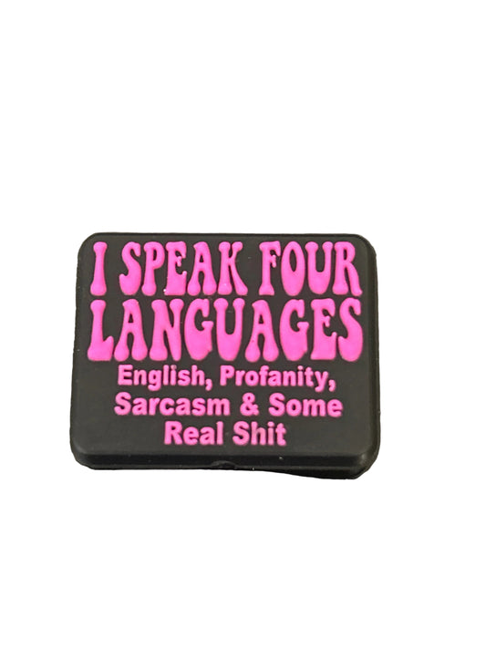 I speak four languages- Focal Bead