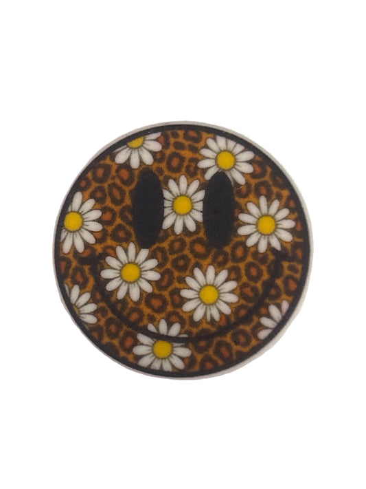 Smiley Face with Daisy’s- Focal Bead