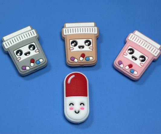 Pill or Pill Bottle (Different Colors)