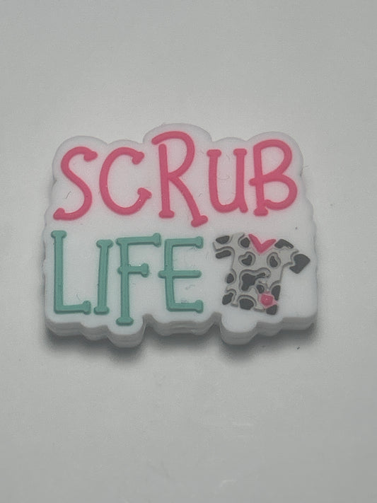 Scrub Life Silicone Focal Bead