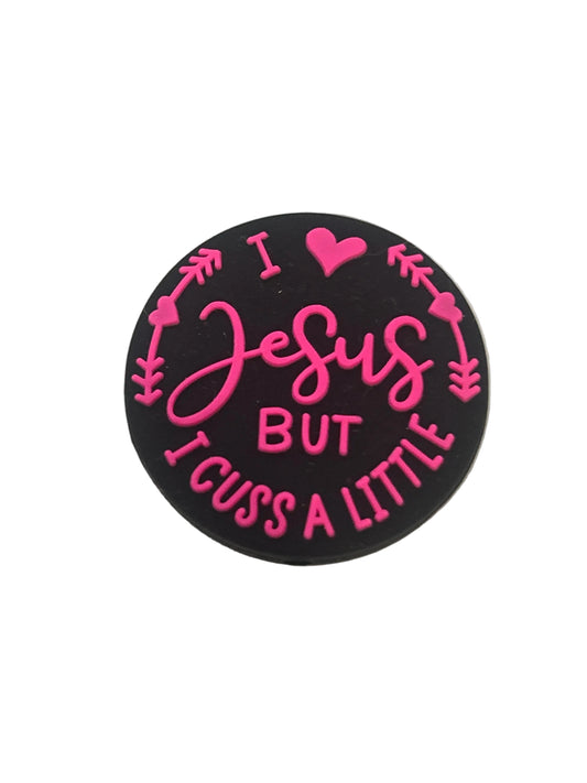 I love Jesus but I cuss a Little - Focal Bead