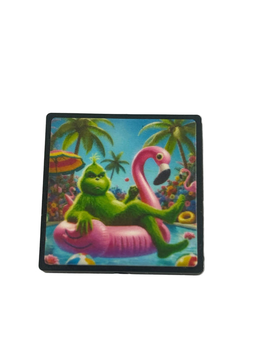Grinch on float - Focal Bead