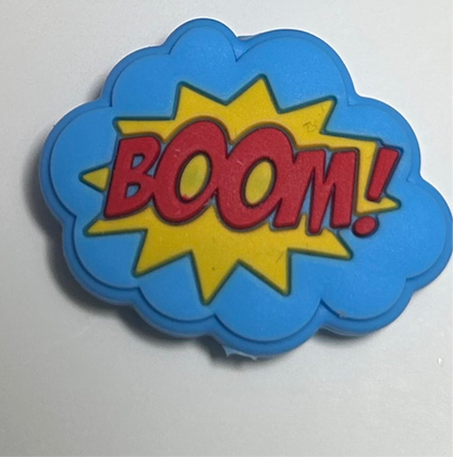 Comic word bubble Silicone Focal Bead