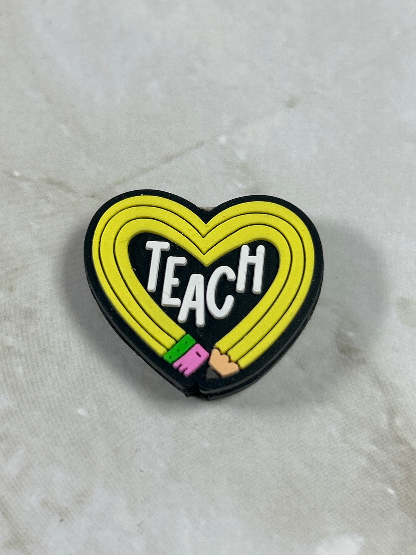 Heart Shaped Pencil w/Teach