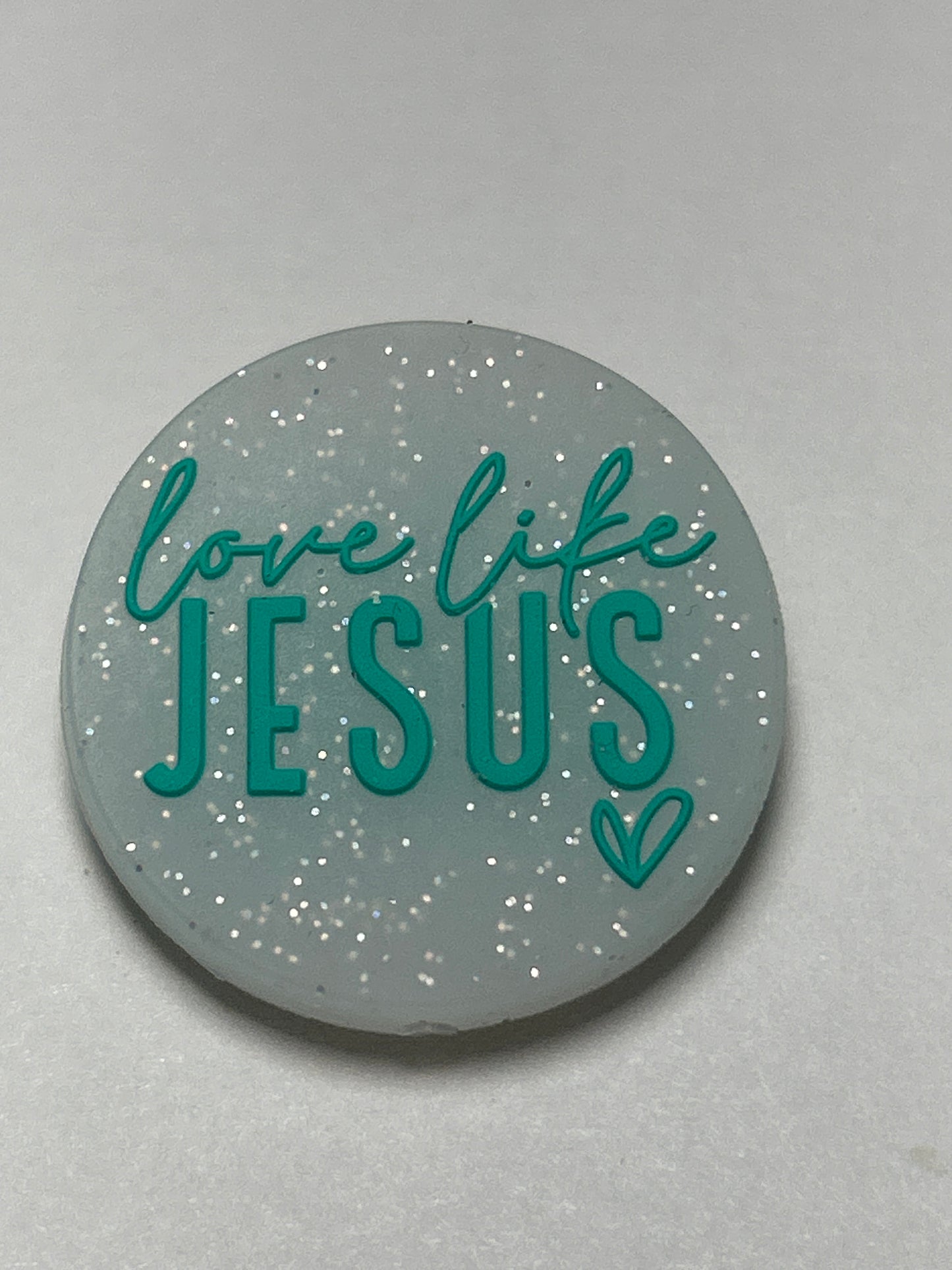 Love like Jesus Silicone Focal Bead