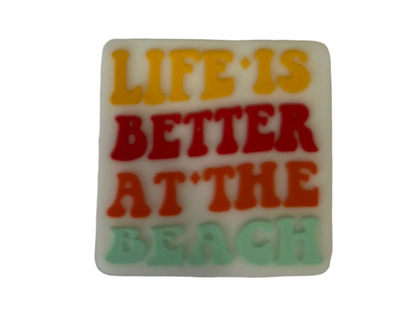 Life is better at the beach - Focal Bead