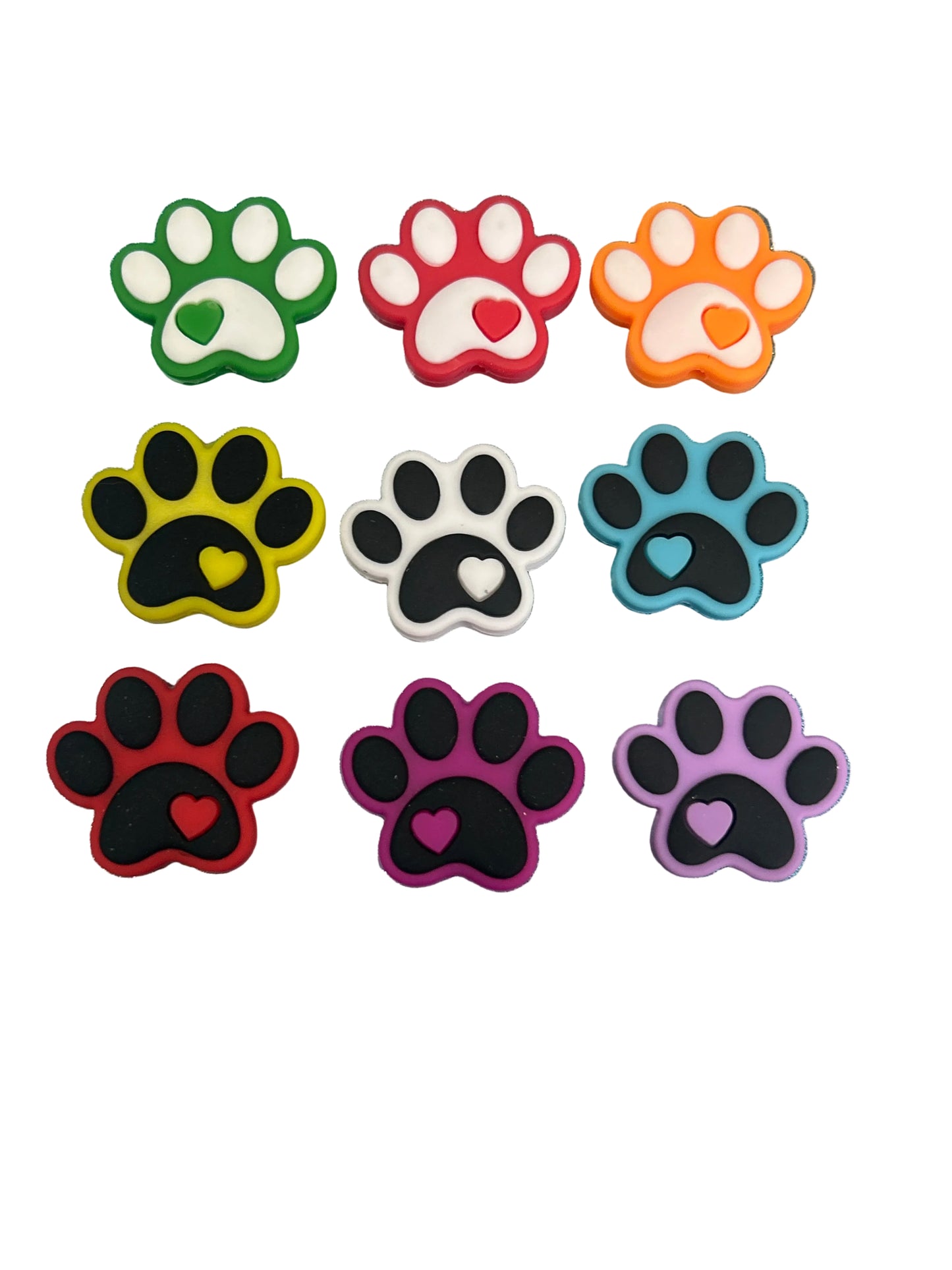 Paw Prints -Focal Bead