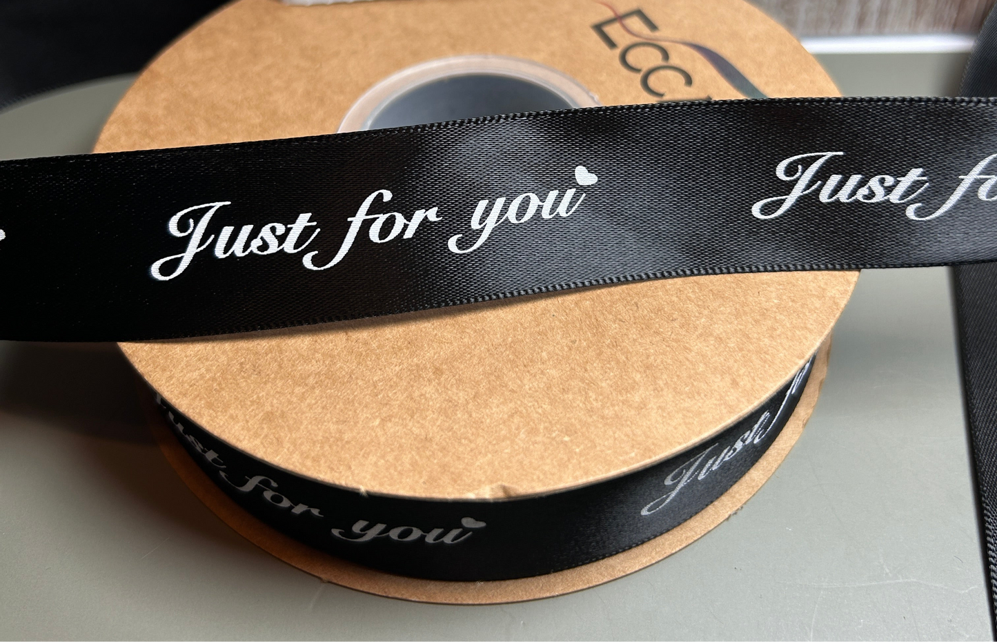 Silk/Satin Ribbon -Just for you  (1 Inch)