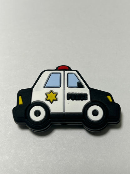Police Badge /Police Car Silicone Focal Bead