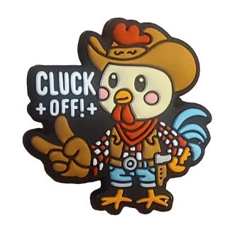 Cluck Off Chicken Silicone Focal Bead