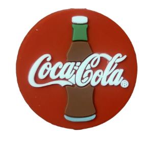 Coca Cola Silicone Focal Bead