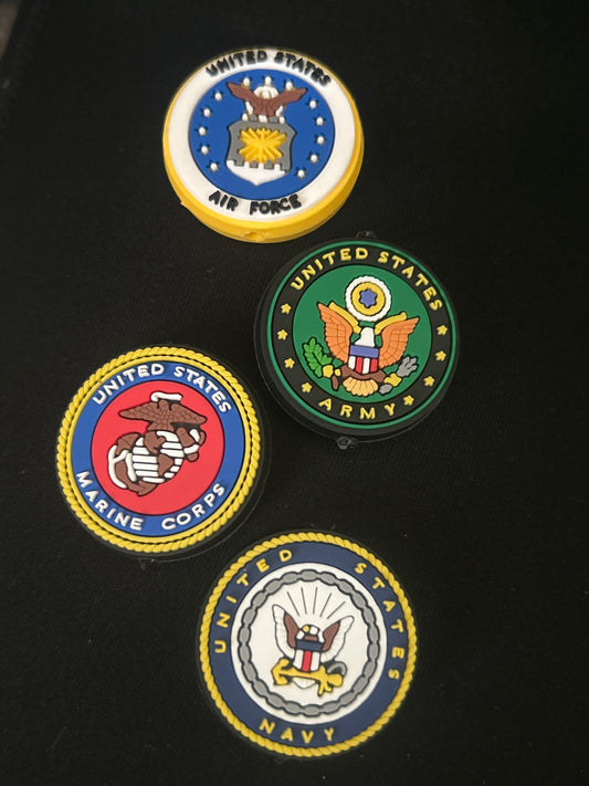 United States Military- Air Force, Army, Marines or Navy Focal Bead