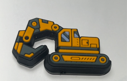 Construction Equipment Silicone Focal Bead