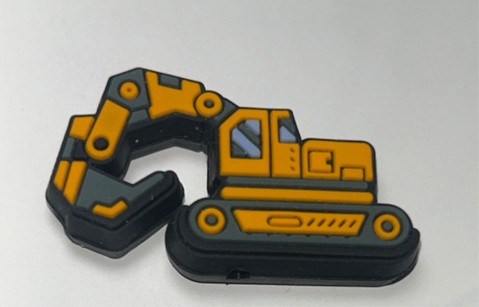 Construction Equipment Silicone Focal Bead
