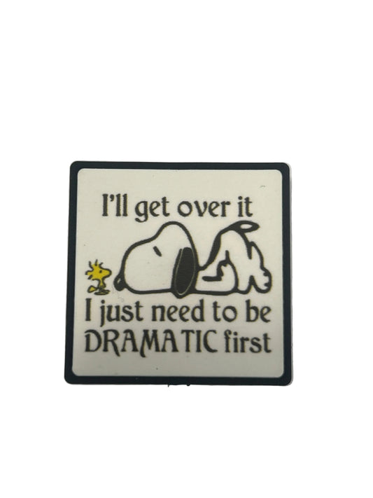Snoopy I’ll get over it I just need to be a little dramatic first - Focal Bead