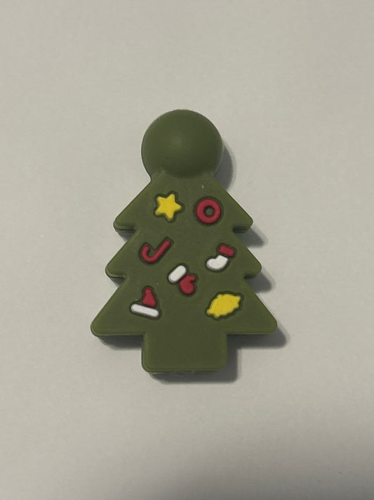 Christmas Tree (yellow and red ornaments) Focal Bead