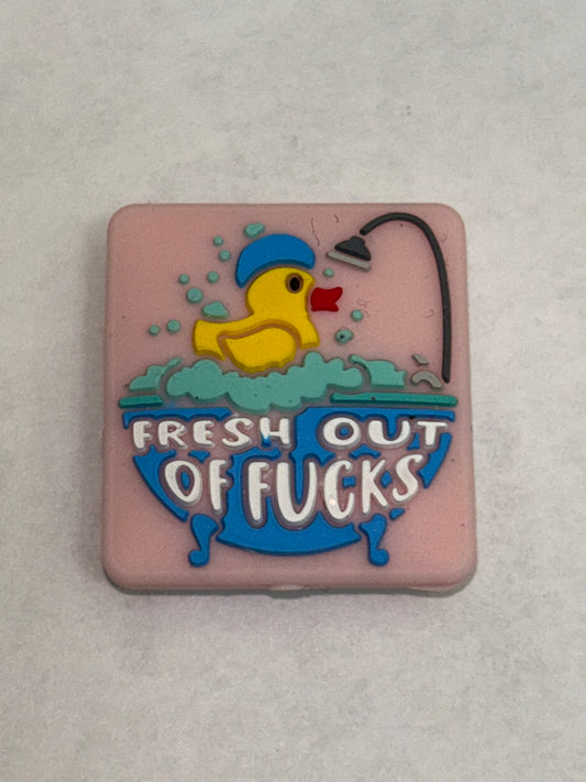 Fresh out of F@cks Silicone Focal Bead