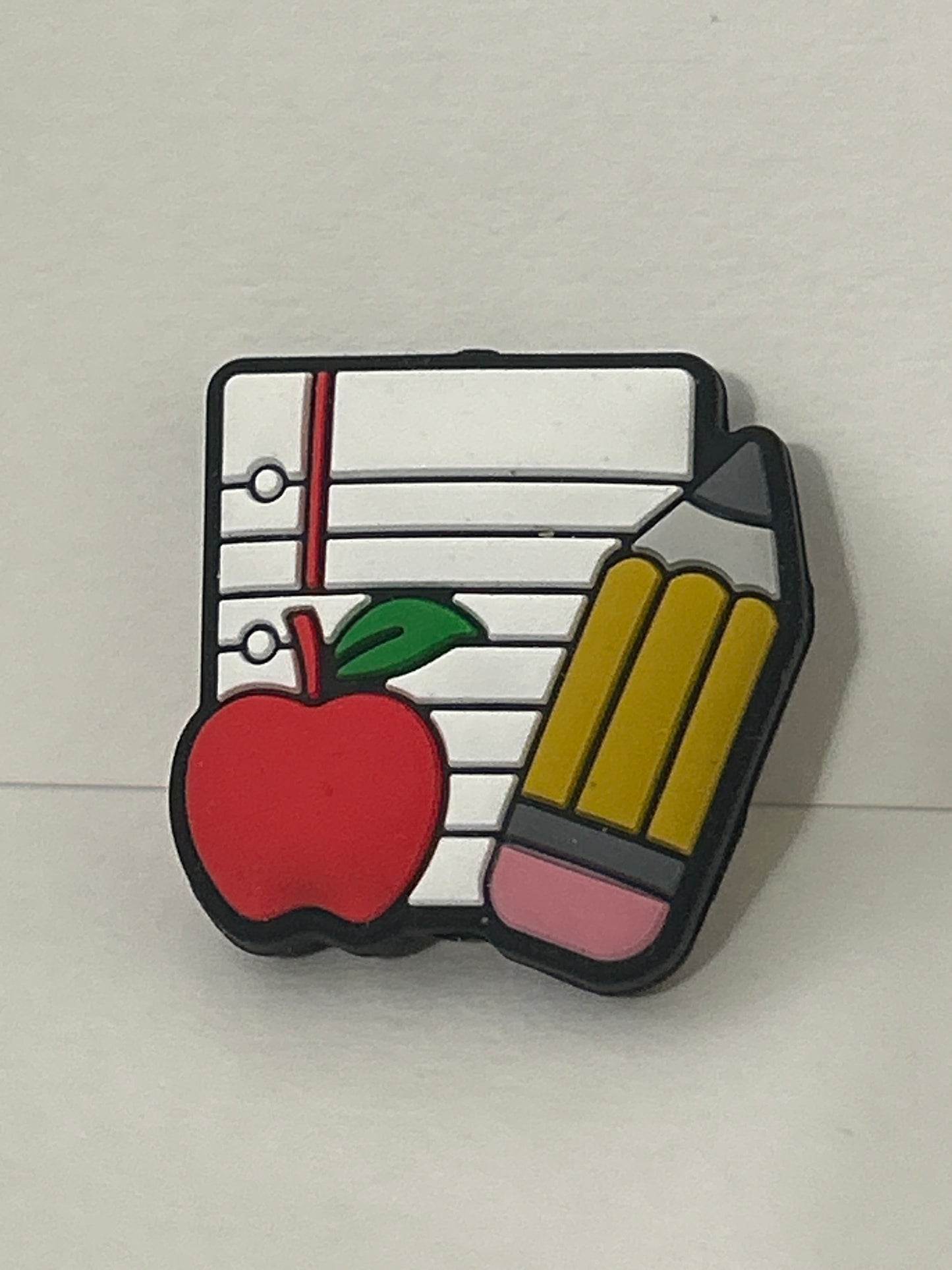 Notebook Paper with Pencil & Apple