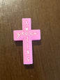 Amazing Gross Cross Silicone Focal Bead