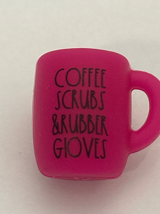Coffee Mug -Coffee Scrubs and Runner Gloves (Bright Pink)