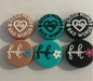 Good moms say Bad words -Double sided Silicone Focal Bead