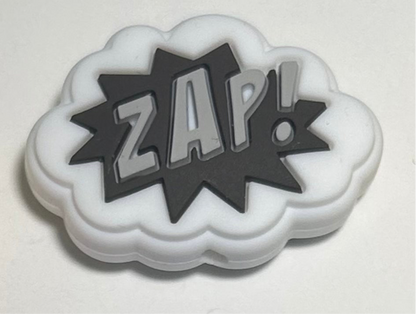Comic word bubble Silicone Focal Bead