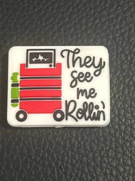 They see me Rollin -Focal Bead