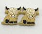 Highland Cows -Silicone Focal Bead