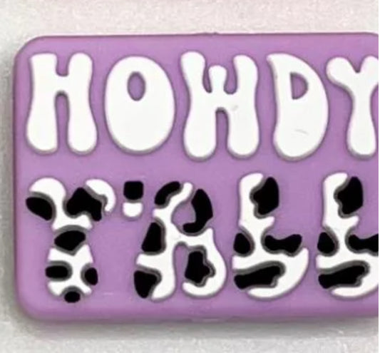 Howdy Y’all Silicone Focal Bead