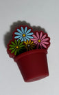 Flowers in Flower Pot (4) Silicone Focal