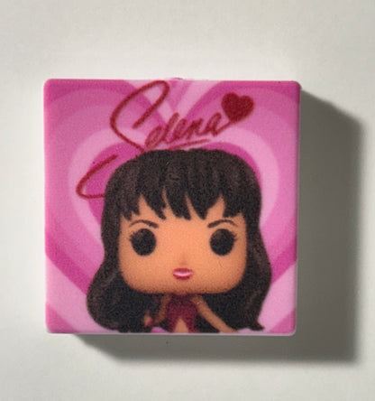 Selena Latina Singer Silicone Focal Bead