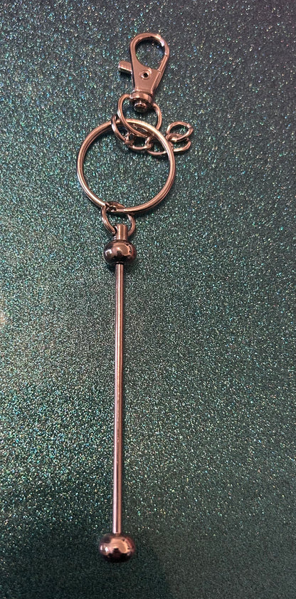 Beadable Keychain Bars/Zipper pulls w/hardware