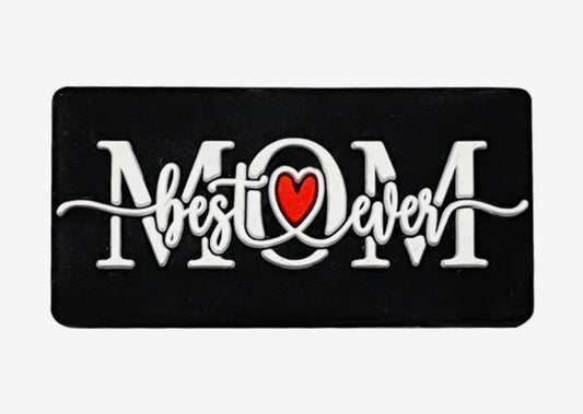 Best Mom Ever (Black) Focal Bead