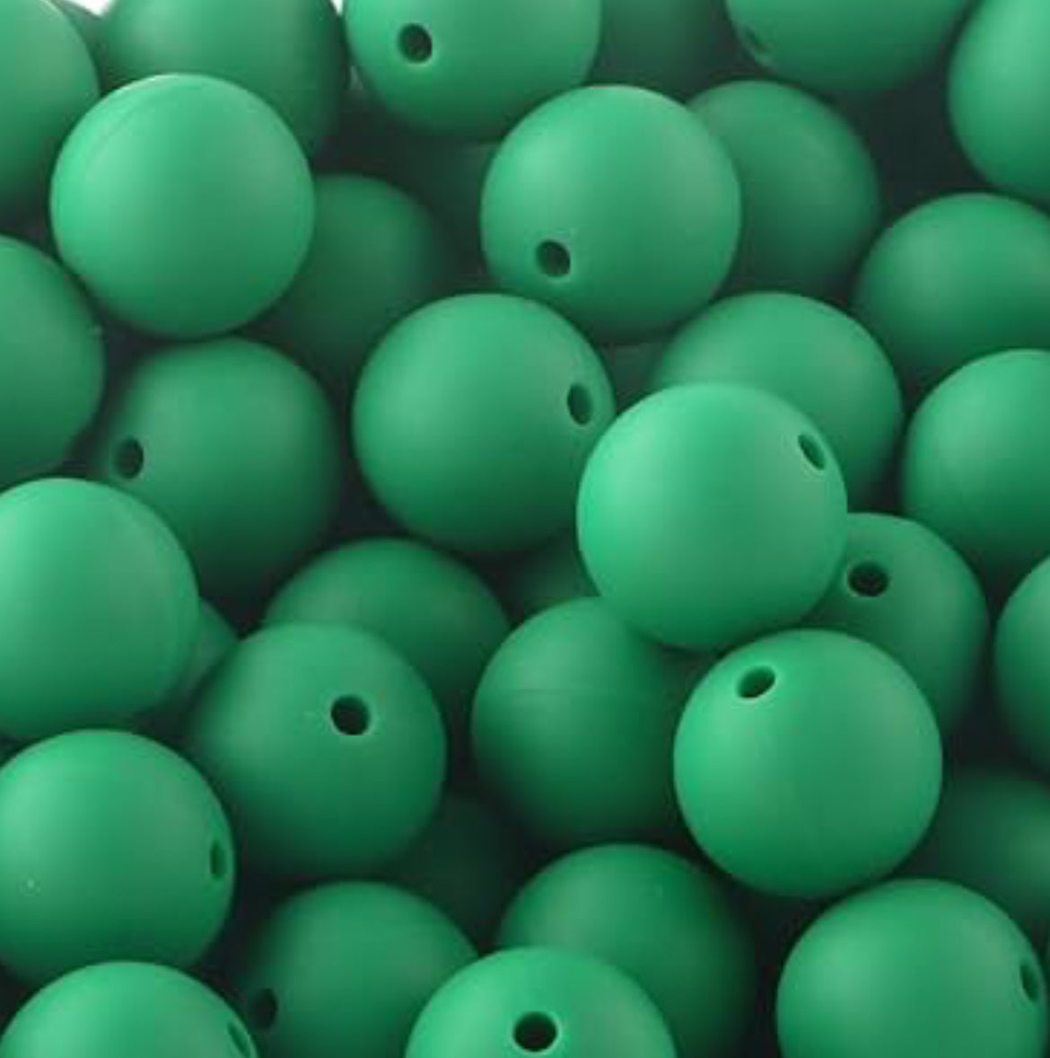 15mm - Single Round Silicone Beads