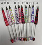 Printed Beadable Pens -Assorted Prints