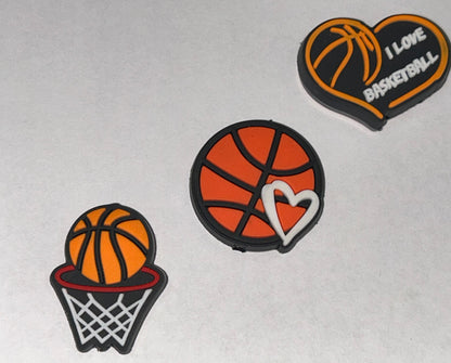 Basket Ball Silicone Focal Beads