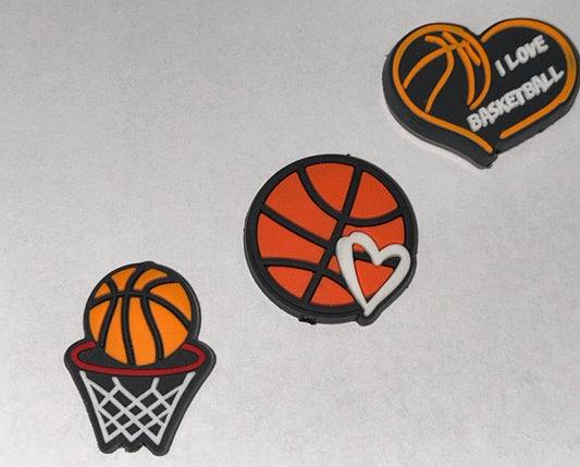 Basket Ball Silicone Focal Beads