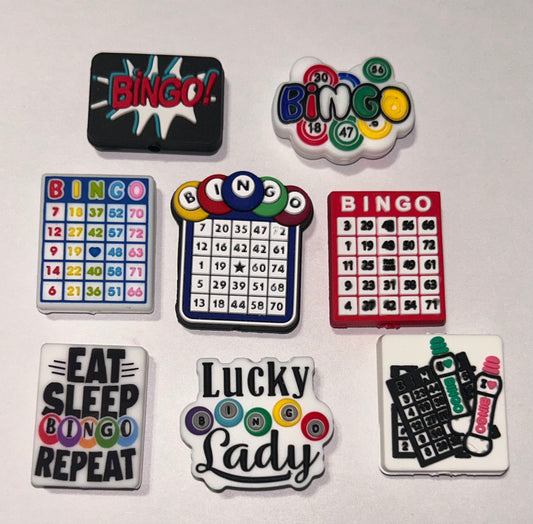 Bingo Silicone Focal Beads