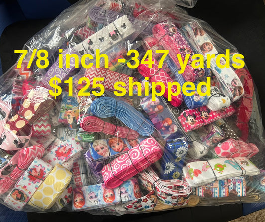 Grosgrain Ribbon lot 7/8 inch