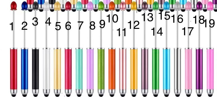 2 in 1 Stylus Pens Beadable Blanks