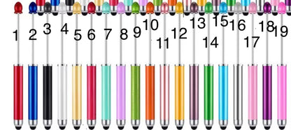 2 in 1 Stylus Pens Beadable Blanks